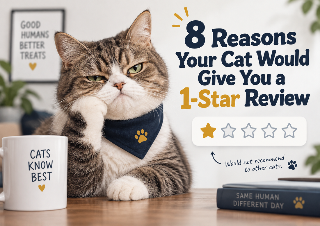 8 Reasons Your Cat Would Give You a 1-Star Review ⭐