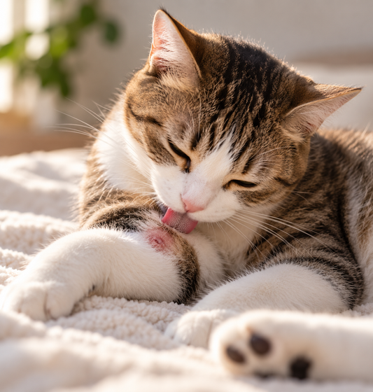 How to Stop a Cat From Licking a Wound